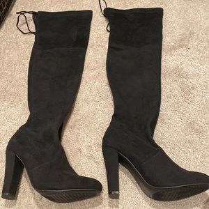 New never worn over knee boots
